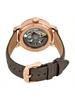 Fossil Women's Mechanical Leather Steel Three-Hand Wristwatch, Stainless Steel Case/Glass Mirror ME3089