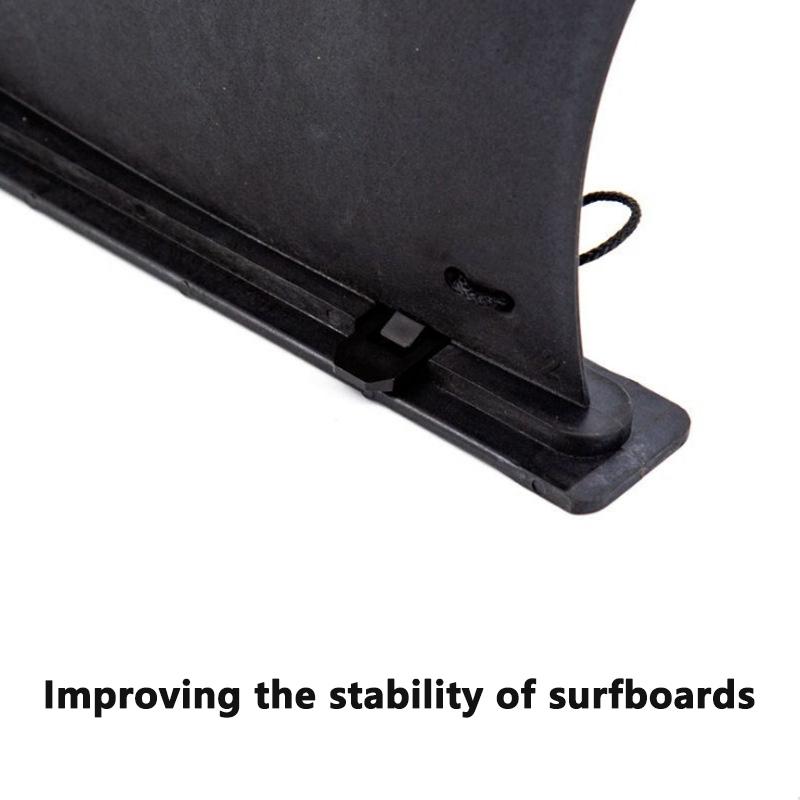 Prancha de surfe Paddleboard Snap-On Tailfin Boat Sup Slide-In Barbatanas grandes Divisor removível Leme
