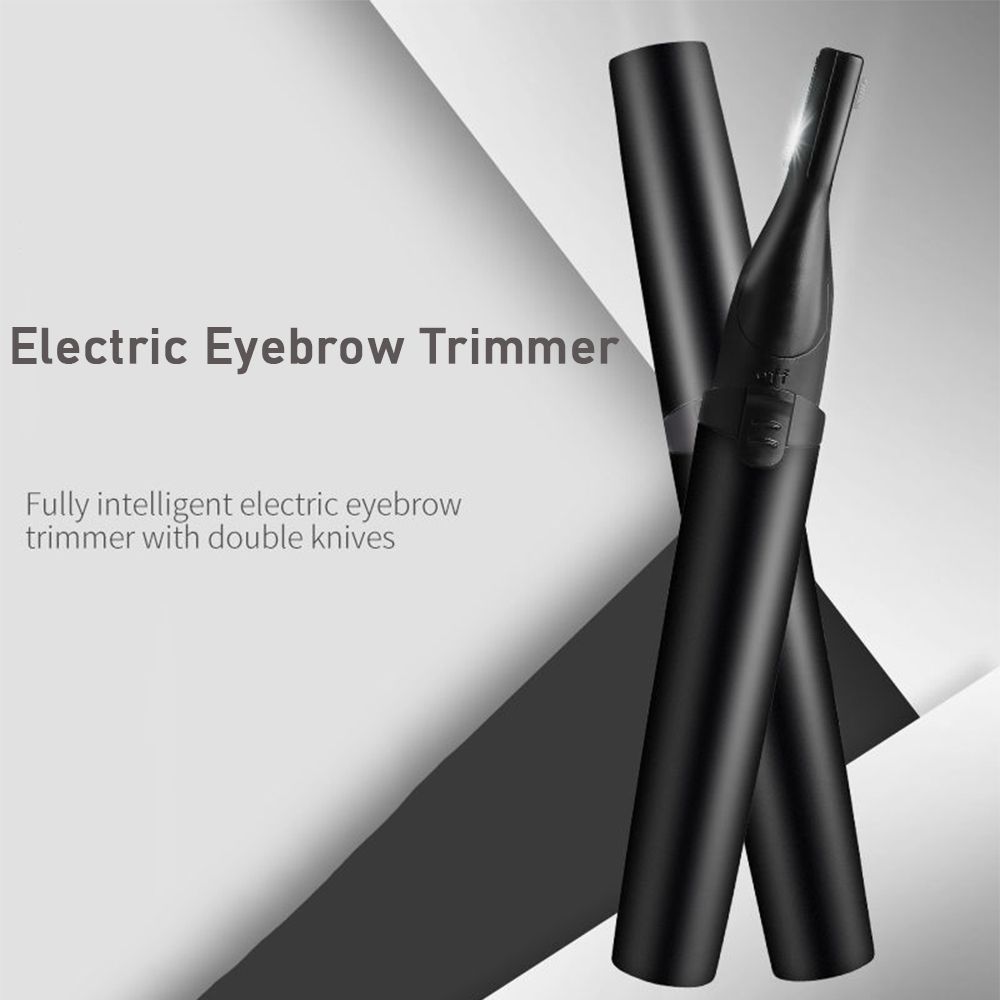 

Бритва на батарейках эпилятор для бровей электрический триммер для бровей устройство для удаления волос на лице женская бритва для бровей чёрный