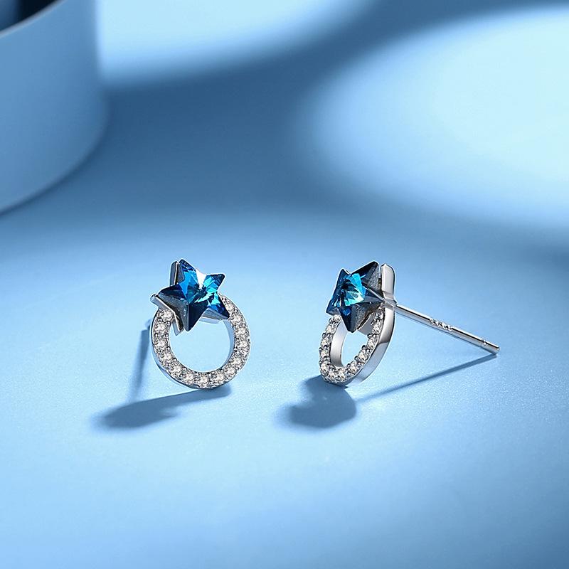 Tancise 925 Sterling Silver Zircon Earrings Drop Earrings For Women Wedding Party Gifts