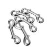 White Nickel-Plated Zinc Alloy Double-Headed Dog Leash Hook