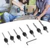 High Speed Steel Countersink Drill Bit Set Adjustable Collars Wood Pilot Hole Set Wood Drilling