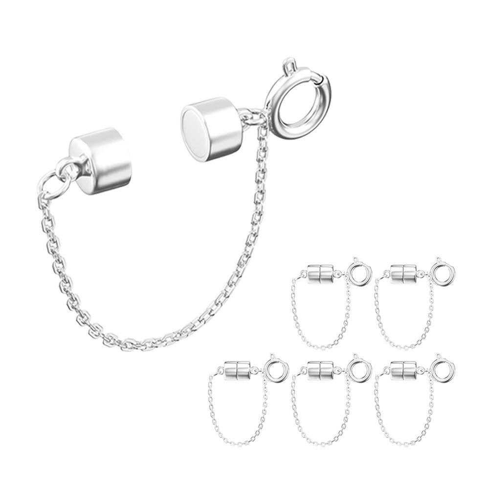 6pcs Magnetic Bracelet Extender with Safety Chain Necklaces Converter  for Girls