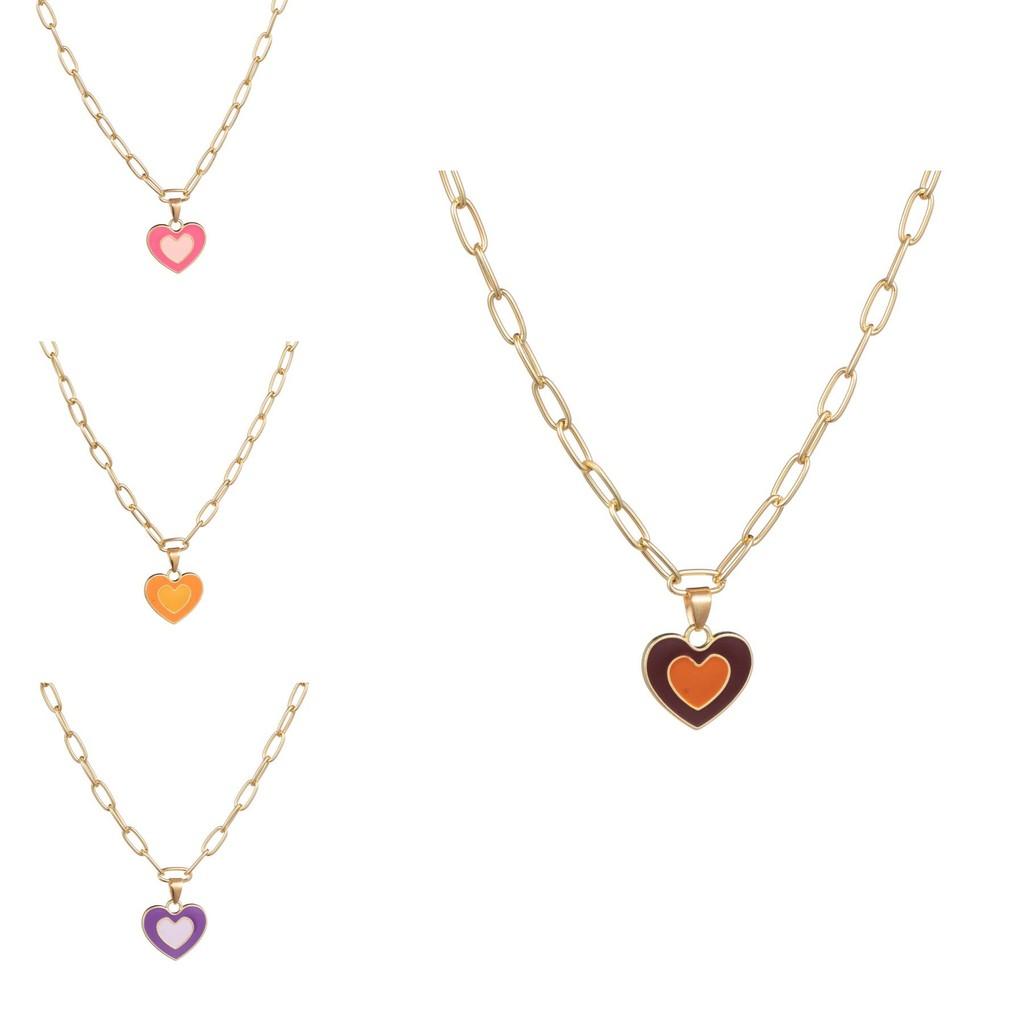 Stylish Minimalist Heart Pendant Necklace Unique Alloy Design Perfect For Any Occasion