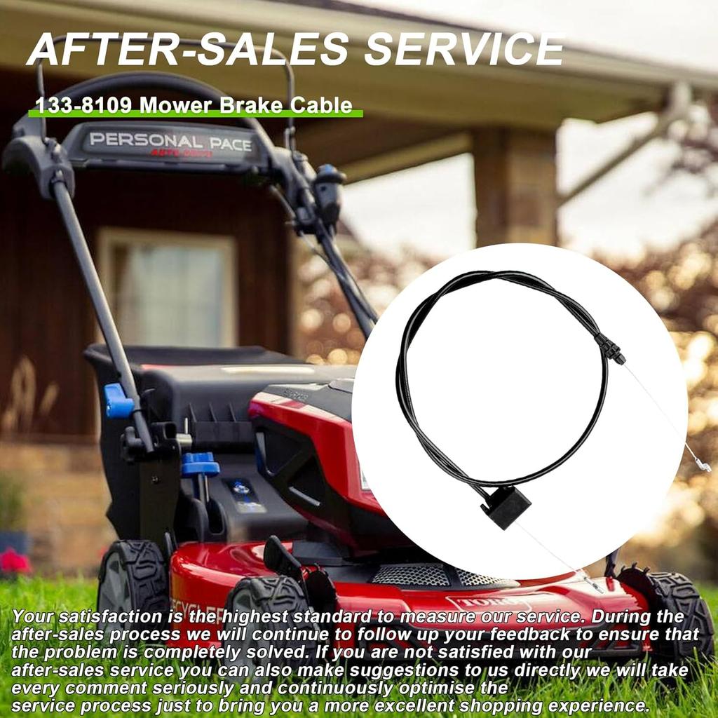 133-8109 Lawn Mower Brake Cable for Toro 20" Rear Bagging&22" Recycler Lawn Mower, Fits Models 20339 20377 20378 21379 20954 20959 21761 20330 10642