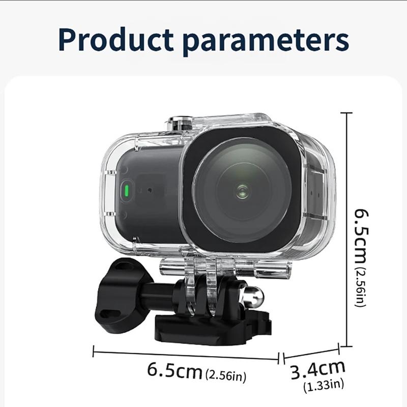 45m Depth Waterproof Protective Case For Cameras With Shockproof Design And High Clarity Glass Cover AntiScratch Shell