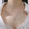 Collana Ciondolo Cane Gatto Carino Acciaio Inossidabile Collana con Ciondolo Animale Cane Gatto per Donna Gioiello Regalo per Appassionato di Animali