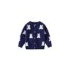 Spring and Autumn Children's Clothing Girl Beaded Rabbit Knitting Cardigan Kids' Overcoat Cardigan Sweater Baby Long Sleeve Top