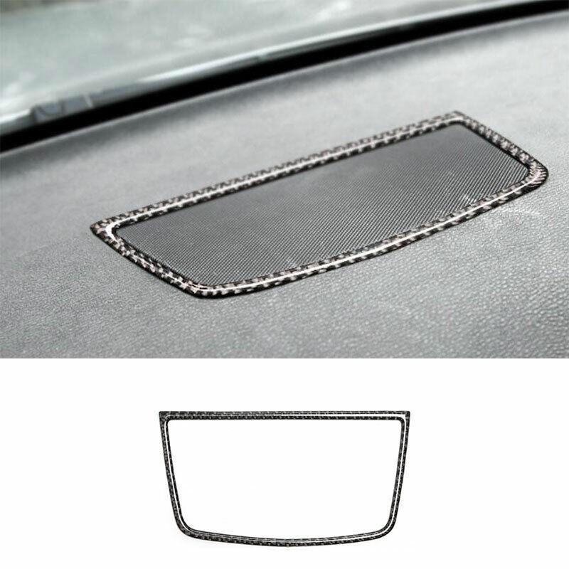 Real Carbon Fiber Console Dashboard Horn Frame Trim For BMW X5 X6 E70 2008-2013