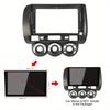 For HONDA JAZZ City 2002-2008 MANUAL AC LHD 9 Inch Car Fascia Frame Decorative Panel Mounting Auto Interior Accessories