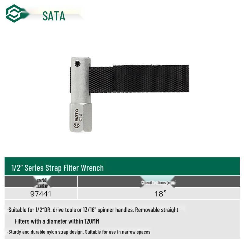 SATA Dual-Use Universal Oil Filter Wrench - Belt & Handcuff Pliers
