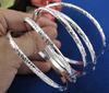 Lots 5pcs 925 Silver Carving Pattern Women's Smart Bracelet Bangle
