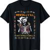 Tally Ill Aber Total Entspannt Leopard Chaotischer Dutt Skelett T-Shirt