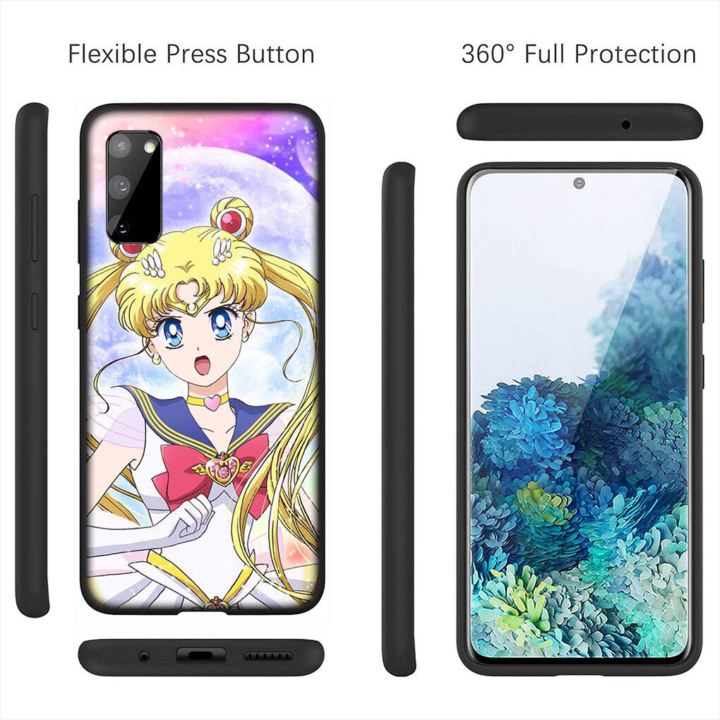 Hülle für iPhone 17 16 15 Xiaomi Poco Redmi Note 14 13 12 11 Pro Max 9 16e Samsung Galaxy S25 S24 S23 OPPO Huawei Mädchen Sailor Anime Mond Handyhülle
