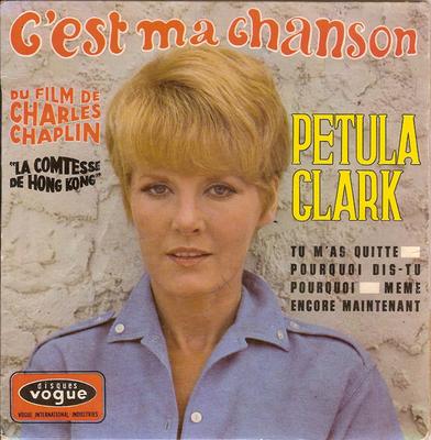 7inch Record PETULA CLARK - C'est Ma Chanson EPL8508 Disques Vogue 1967 France Pop Used