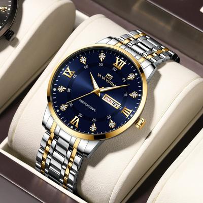 Watch Men's High-end Watch Waterproof Versatile Calendar Temperament Large Dial Trend High Definition Men