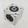 57x57 Small Bevel Gear 90° Right Angle Converter, 1:1 Gear Ratio, Hexagonal D-Hole Shaft Keyway
