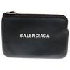 BALENCIAGA EVERYDAY Leather Logo Print Pouch Black 492465 Used 0c7c163c5dd43f<wbr/>7f0 Unisex T-Shirt