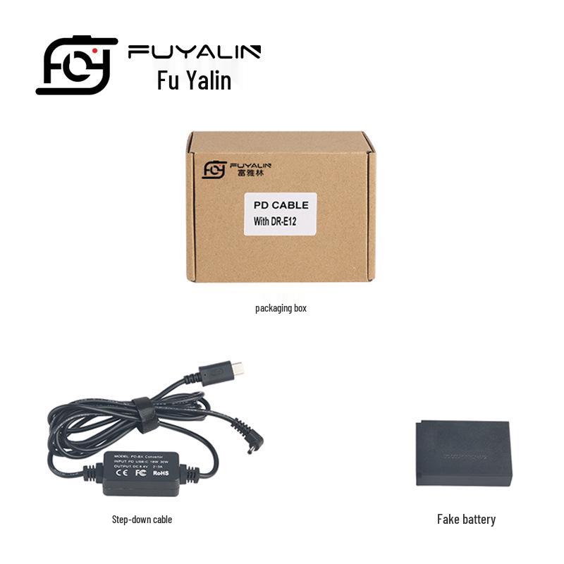 USB-C Adapter for Canon EOS M & M2 Series with LPE12 Battery Box