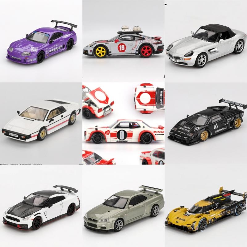 Mini Gt 1:64 Kaido Kpgc10 V2 Skyline R34 R35 Z8 Supra A80 Top Secret Gt300 Esprit Turbo Countach Lb Black Diecast Model Car