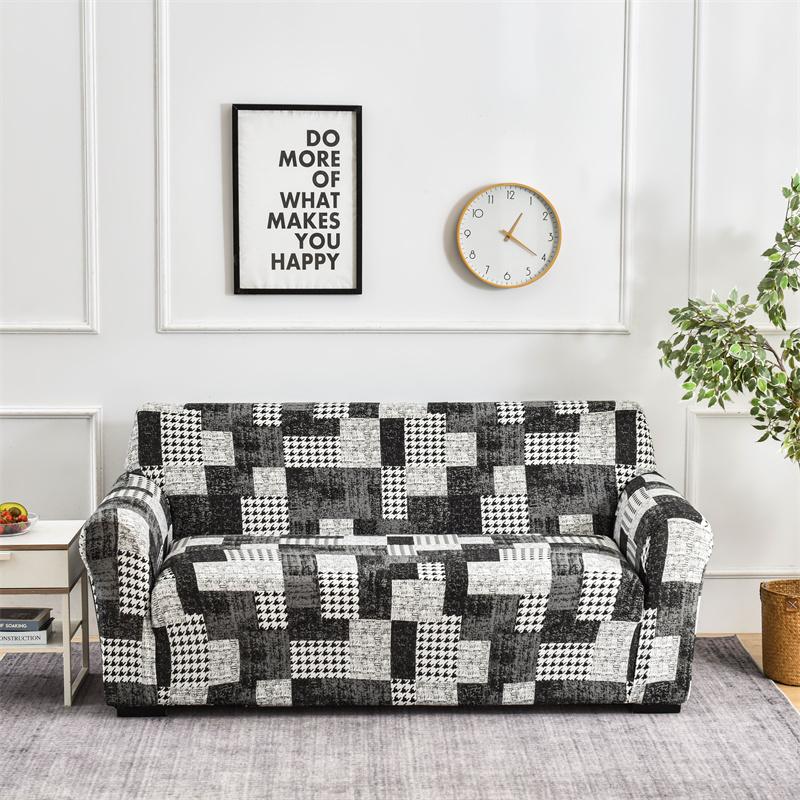Geometric Corner Sofa Covers Couch Slipcovers Elastic Sofa Protector for Pets Kids Chaise Longue Cover L Shape Sofa Armchair
