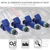 4Pcs 16450RWCA01 410cc Fuel Injectors With Plugs For Honda Civic Acura RDX RSX K20 K24 B16 16450-RWC-A01 Car Auto Accessories