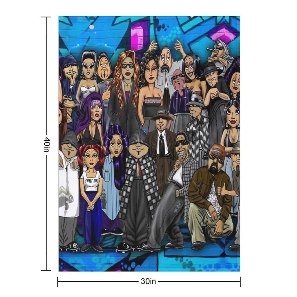 Lil Homies Posters Throw Blanket Sofas Large warm for winter Cute Blankets