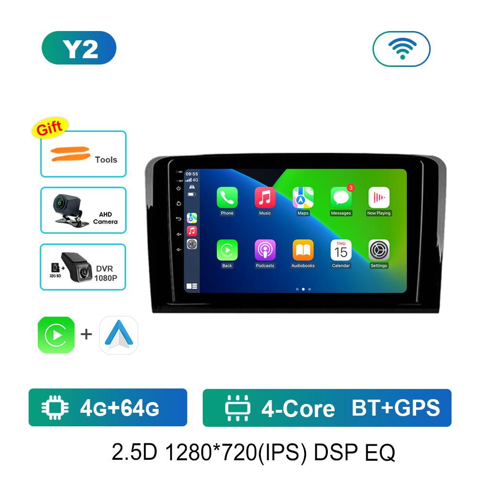 Android Car Radio Multimedia Video Player for Mercedes Benz GL ML W164 ML350 ML500 X164 GL35 GL45 2005 - 2012 GPS Navigation