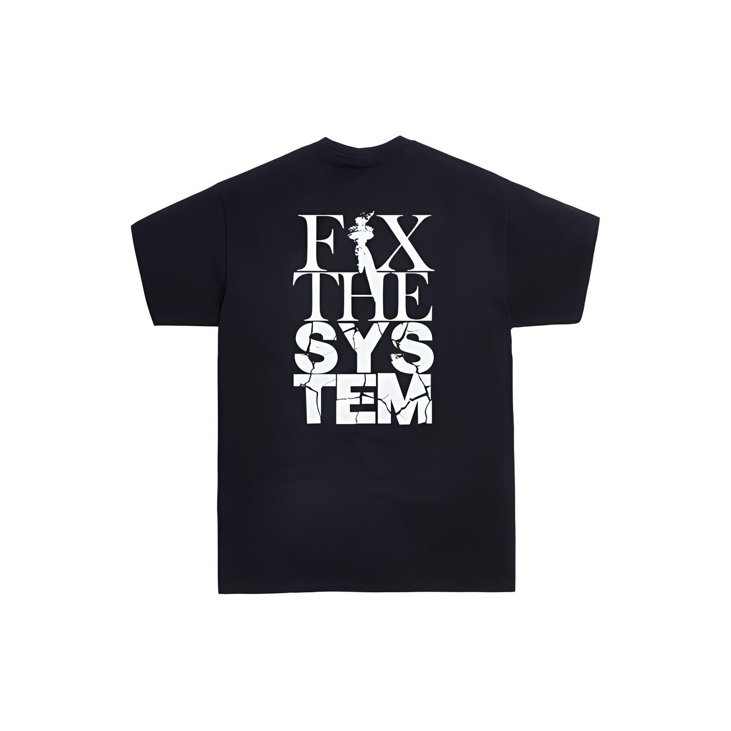 Kith Fix The System Tee Black Unisex Tops KH3FIX-100 M