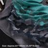 Gradient Color Cut Flowers Scarf Thin Beach Shawl Wrap Elegant Sunscreen Scarf