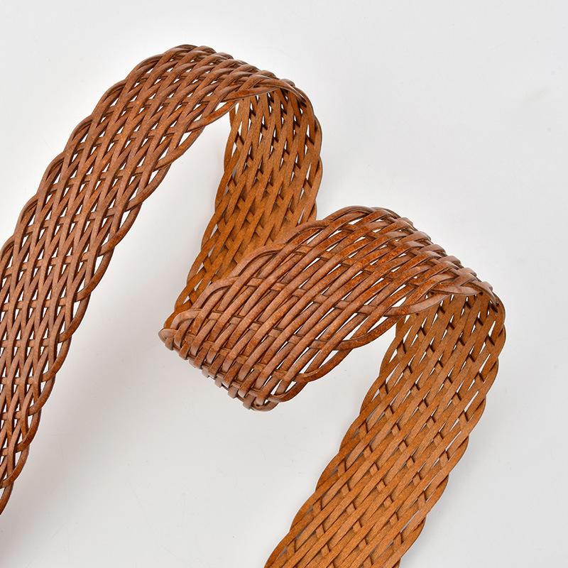 Women's Simple Woven Decorative Belt Retro High-end Sense Bohemian Fashion Versatile Skirt Accessories Belt Women