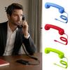 Nostalgic Desktop Decoration Prop Retro Phone Handset for Mobile Phones, Type-C Vintage Wired Handheld Comfortable Grip Telephone Handle Cell Receiver