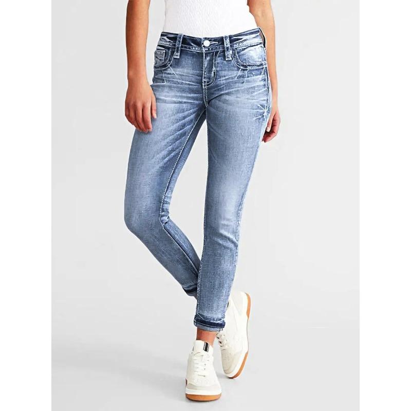 IHUASU Pantaloni e capris con stampa tinta unita casual alla moda da donna