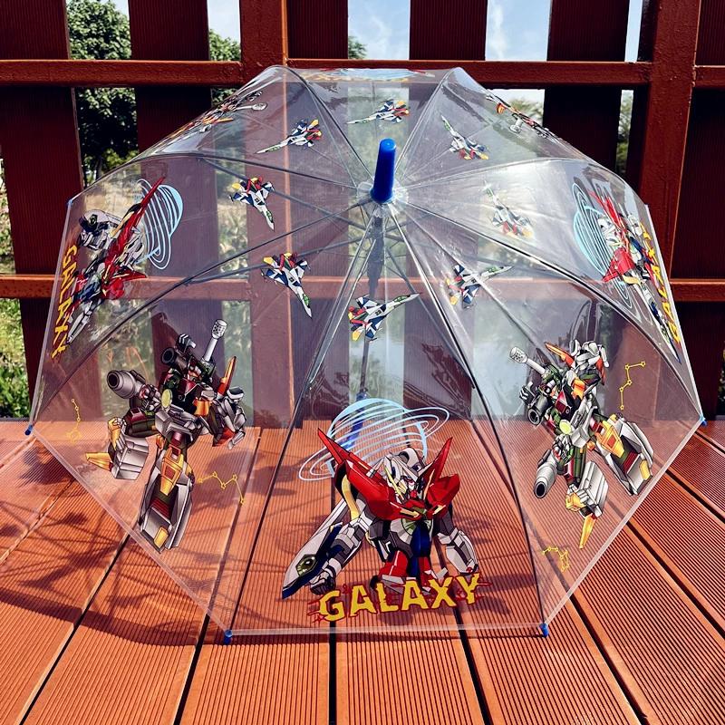 Nouvelle équipe d'ingénierie de camion de pompiers parapluie transparent pour enfants maternelle créatif mignon dessin animé bébé étudiant garçon parapluie