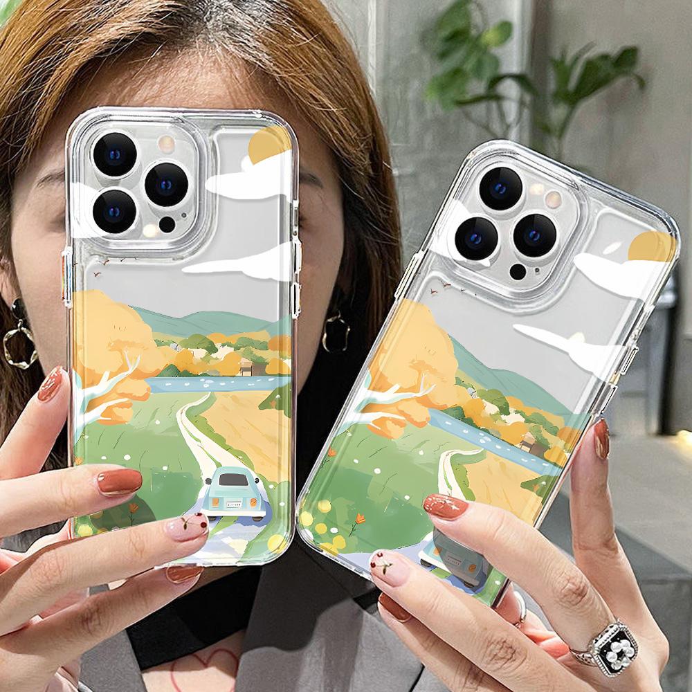 Nárazuvzdorný kryt na telefon pro iPhone 11 12 13 14 15 16 iPhone 14 15 16 Pro Max Samsung A16 A35 A36 A54 A55 S25 Xiaomi 11T