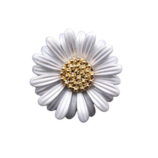

Women Brooch Sparkling Rhinestones Chrysanthemum Shape Lapel Pin Suits Coats Bags Scarves Badge Versatile Accessory A