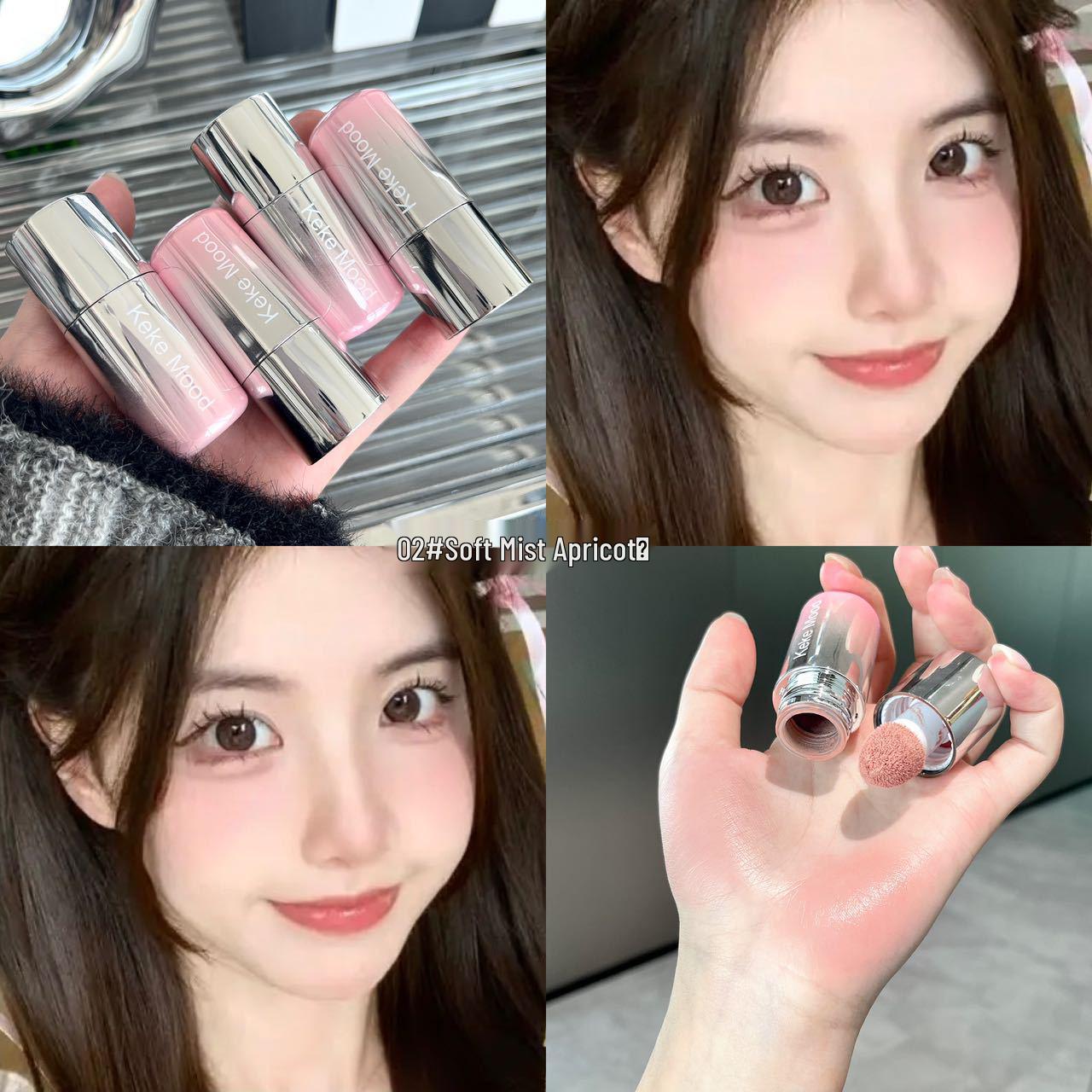 

Жидкие румяна KeKeMood Water Velvet: Матовый, Низкая насыщенность, Корейский стиль, Многофункциональный для естественного улучшения цвета лица.