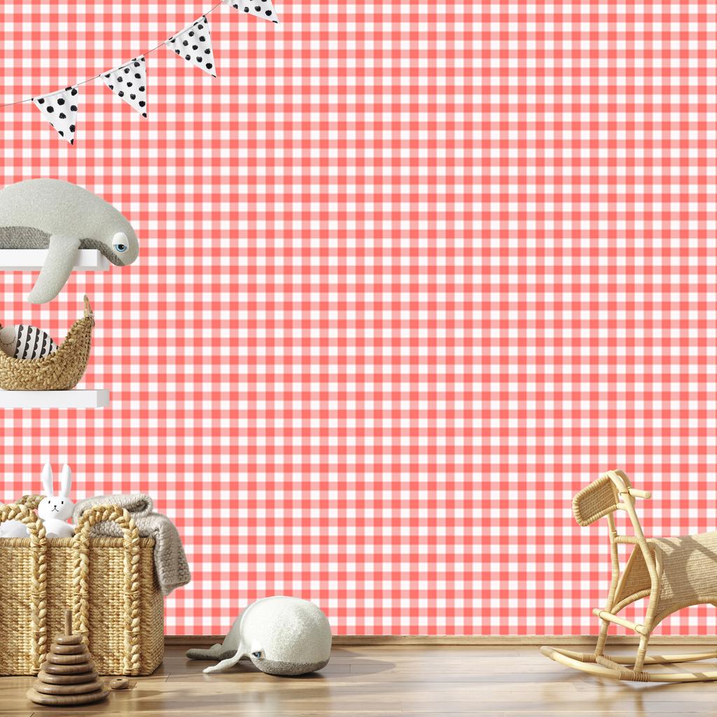 Wallpaper Coral fabric pattern, clear detail for living room and bedroom 50x1000