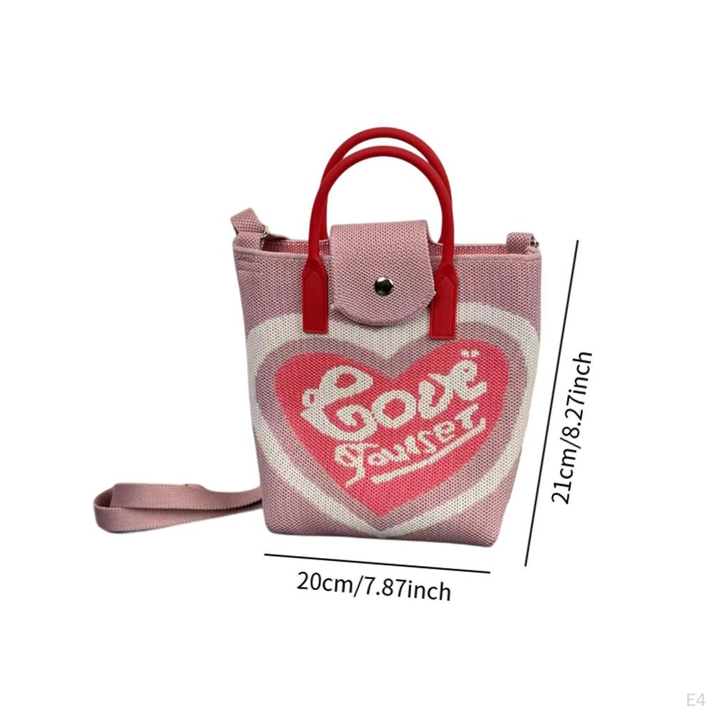 Women Crochet Phone Bag Cartoon Creative Crossbody for Dating Party Shopping