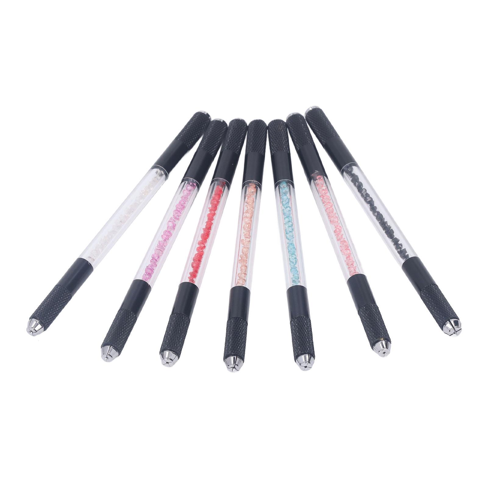 

7pcs Microblading Pens Double Head Manual Eyebrow Tattoo Hand Tools for Makeup Supply Salon