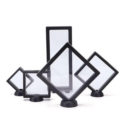Plastic Dried Flower Frame Storage Box Reusable Antioxidant Jewelry Storage Case 3D Transparent Picture Frame Stand