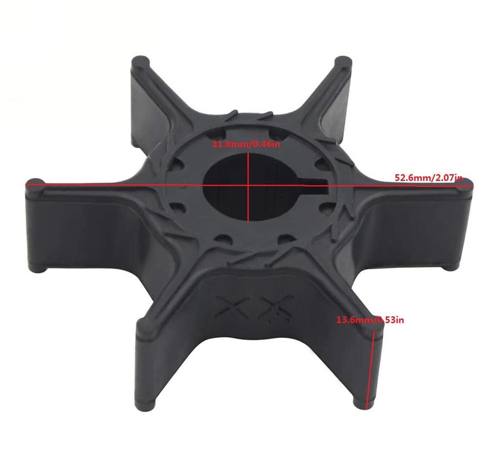 68T-44352-00 Outboard Motor Impeller Engine Pump Impeller for Yamaha 6/8/9 HP Outboard Motor