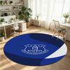 Everton Football Printed Round Crystal Velvet Rug Soft Non Slip Floor Carpet For Bedroom Holiday Gift
