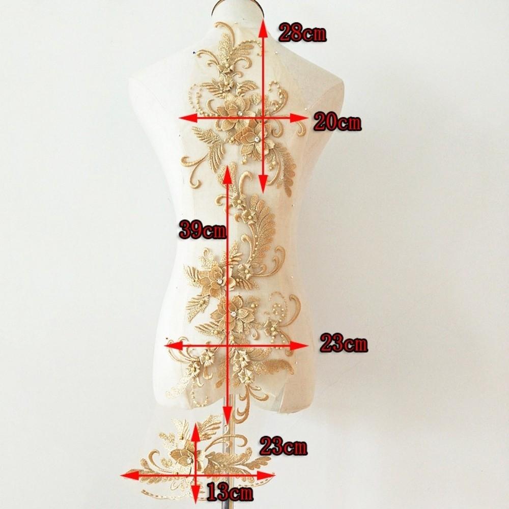 DIY Craft Flower Patch 3D Decoration Patch New Lace Applique  Stage Dress