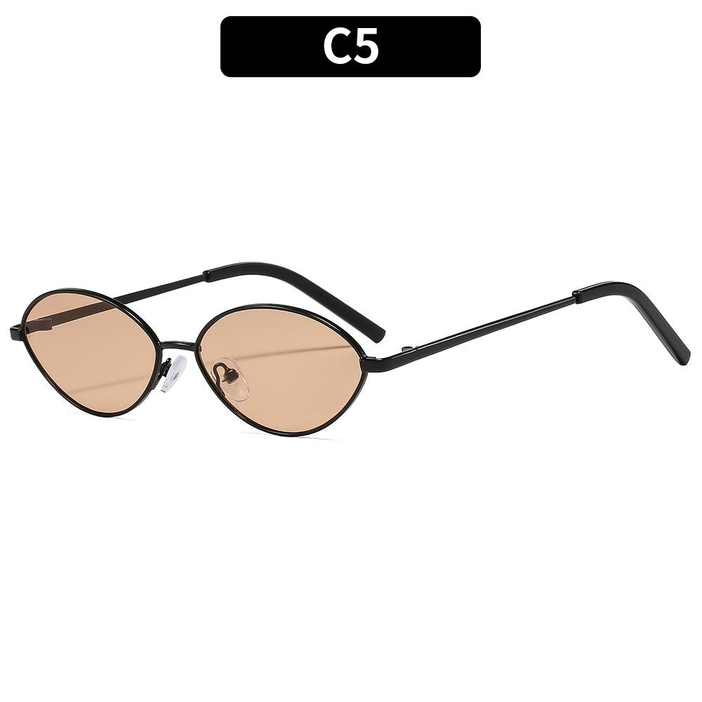 

JYL TS Sunglasses Unisex UV Protection Metal Cat Eye Street 3757 A-11421 видра коричневий колір