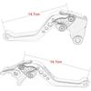 Compatible with Triumph Street Scrambler 2017-2022 Short Brake Lever Clutch Lever, CNC Aluminum Alloy Made (Black)