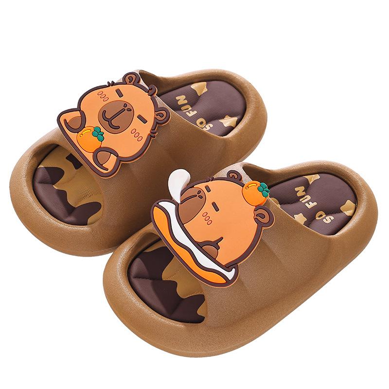 Capybara Sommer Kinder Sandalen Jungen und Mädchen Rutschfeste Indoor Bade Sandalen Große Kinder Weiche Sohle Sandalen