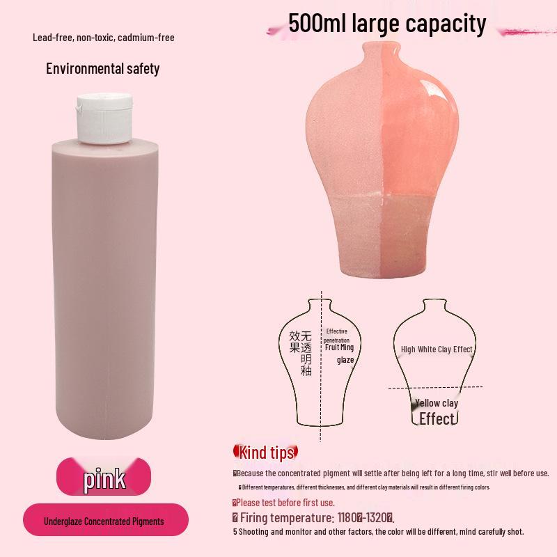 Konzentrierte wasserbasierte Keramik-Unterglasurpigmente für DIY- & Studentenprojekte