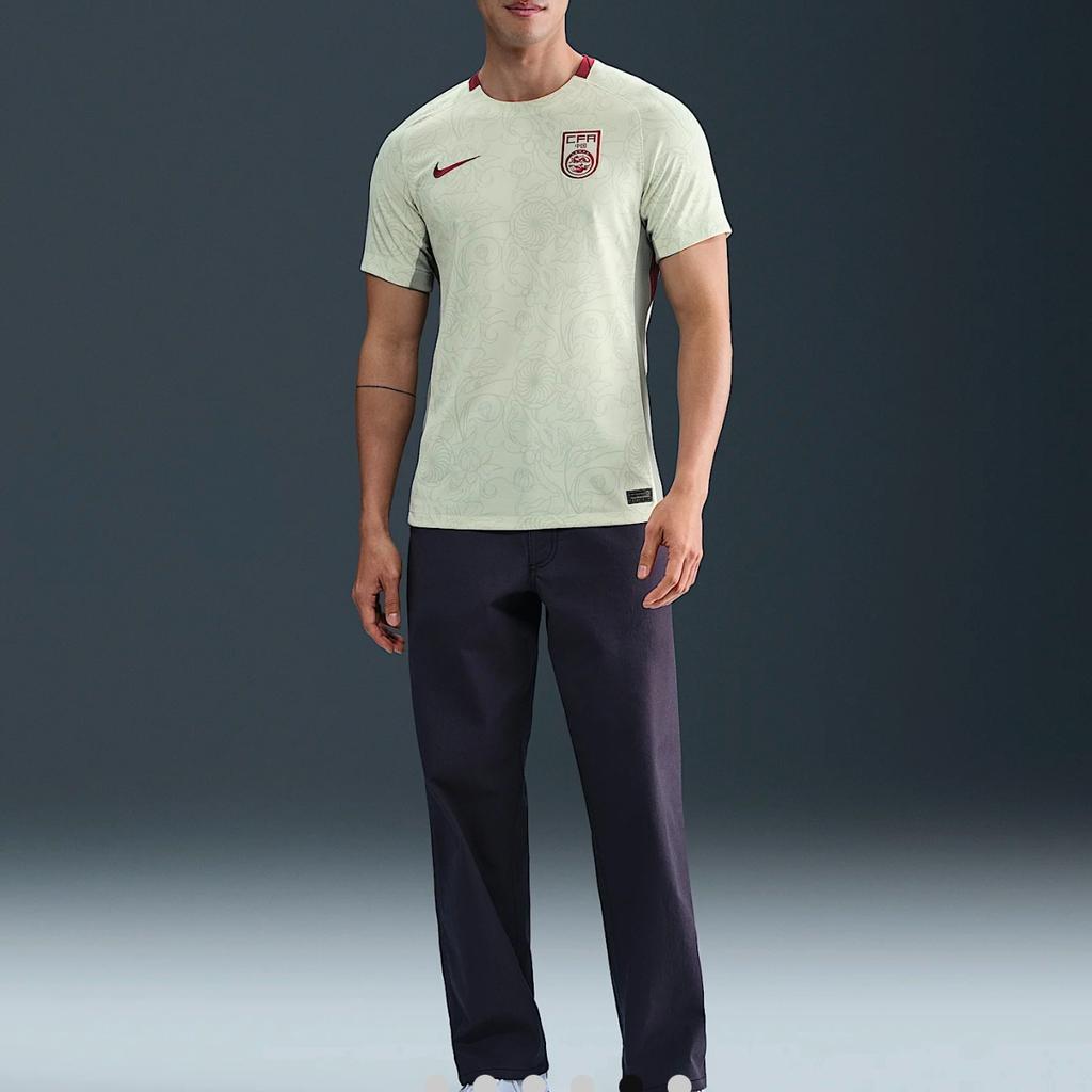 Nike Dri-Fit China National Team Away Fan Edition Casual Sports Short Sleeve Football Shirt Unisex Tops Light-Green FZ9029-020