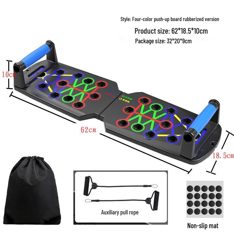 Multifunctional Chest & Muscle Training Board with Push-Up & Dips Stand